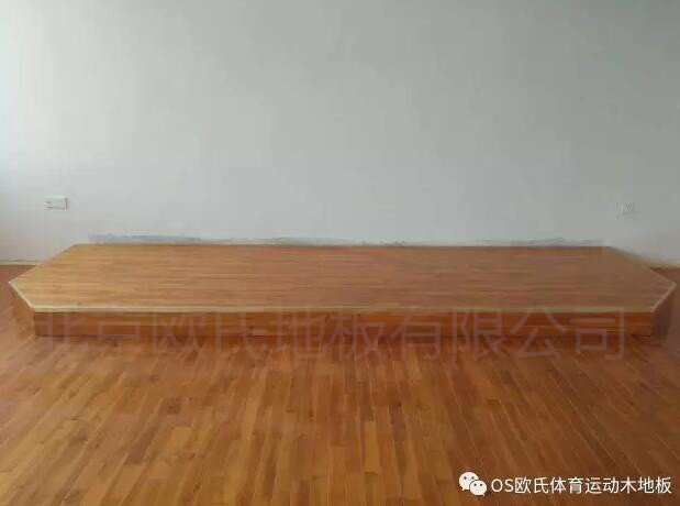 江西鷹潭第五中學的籃球場木地板，舞蹈房木地板，音樂房木地板案例圖1