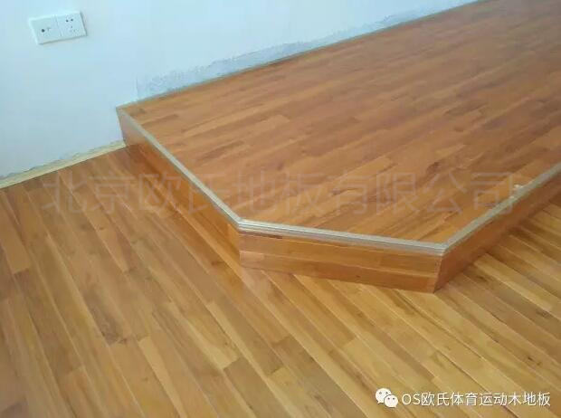 江西鷹潭第五中學的籃球場木地板，舞蹈房木地板，音樂房木地板案例圖2