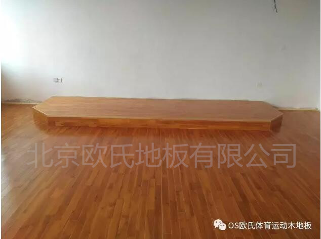 江西鷹潭第五中學的籃球場木地板，舞蹈房木地板，音樂房木地板案例圖3