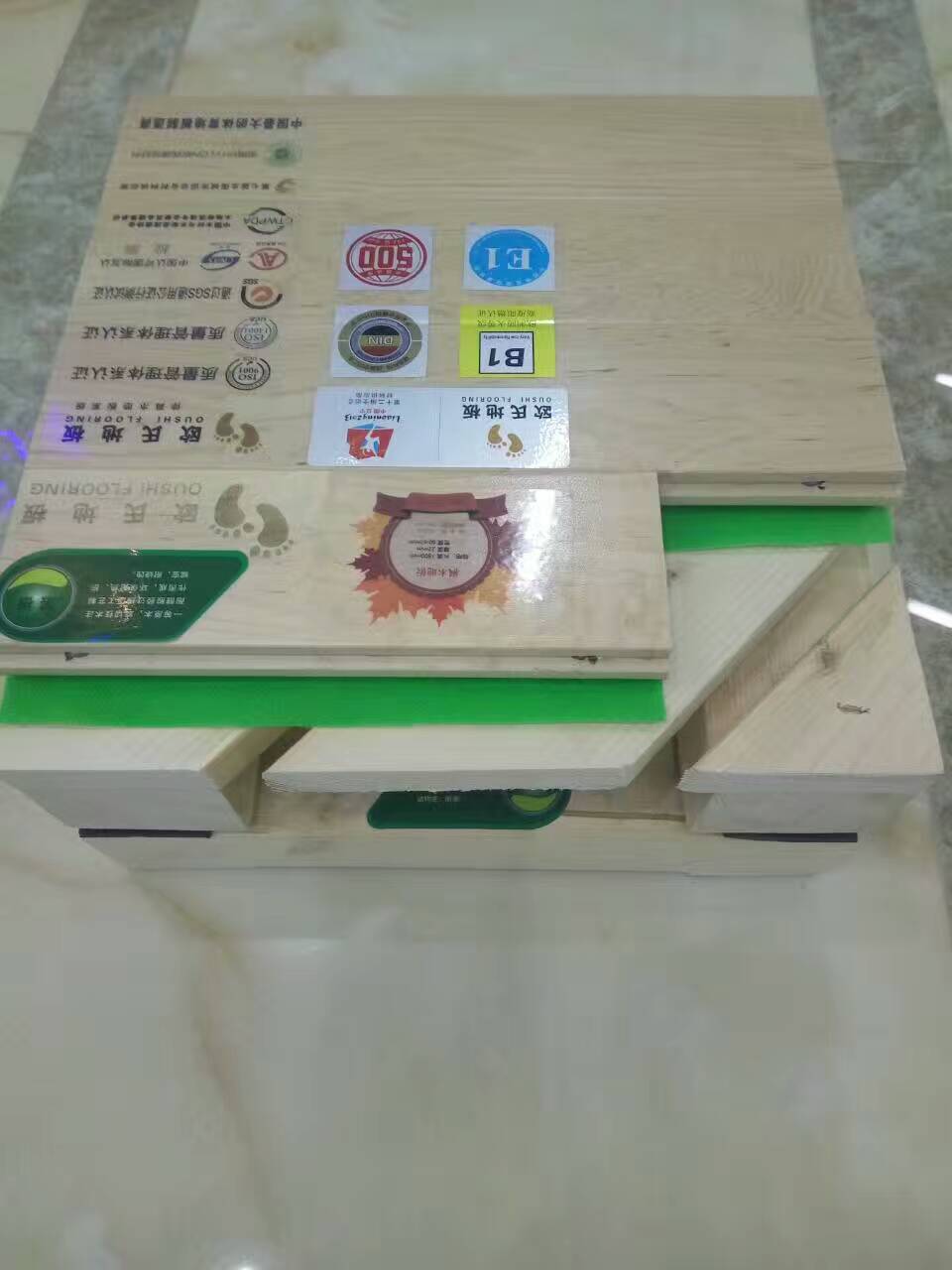 歐氏運動木地板雙層結構實物