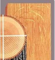  刻切與呈現出來的紋理效果