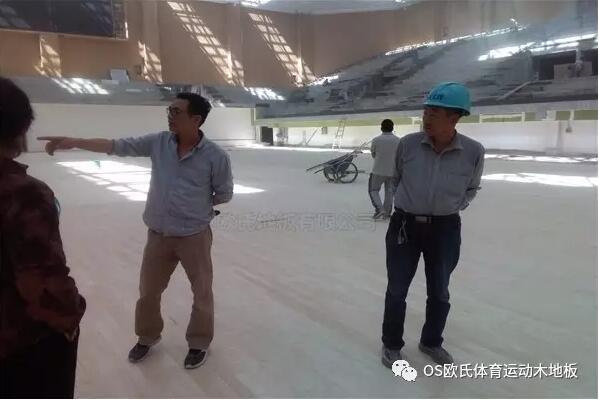 甘肅省酒泉市體育籃球木地板鋪設工程
