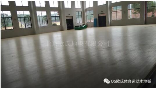 湖南寧鄉縣城南實驗小學體育館木地板成功案例
