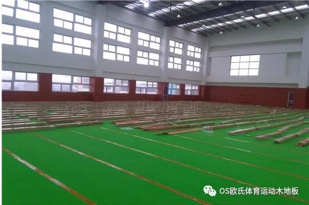 江蘇常州溧陽市南渡鎮體育館運動木地板案例