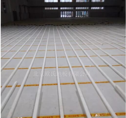 山東德州臨邑**中學體育館木地板成功案例